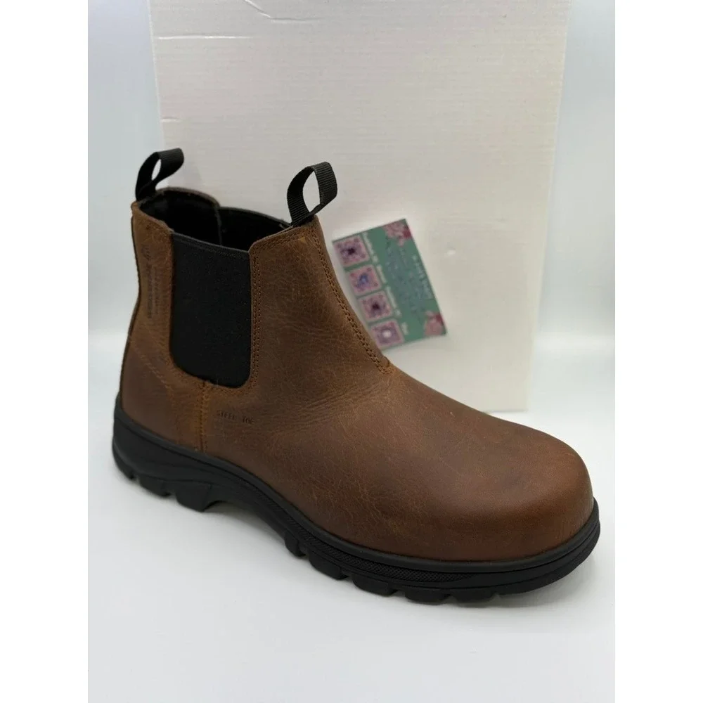 Wolverine W251050 Sudan Brown Steel Toe Carlsbad Slip-On Romeo Work Boot 11M